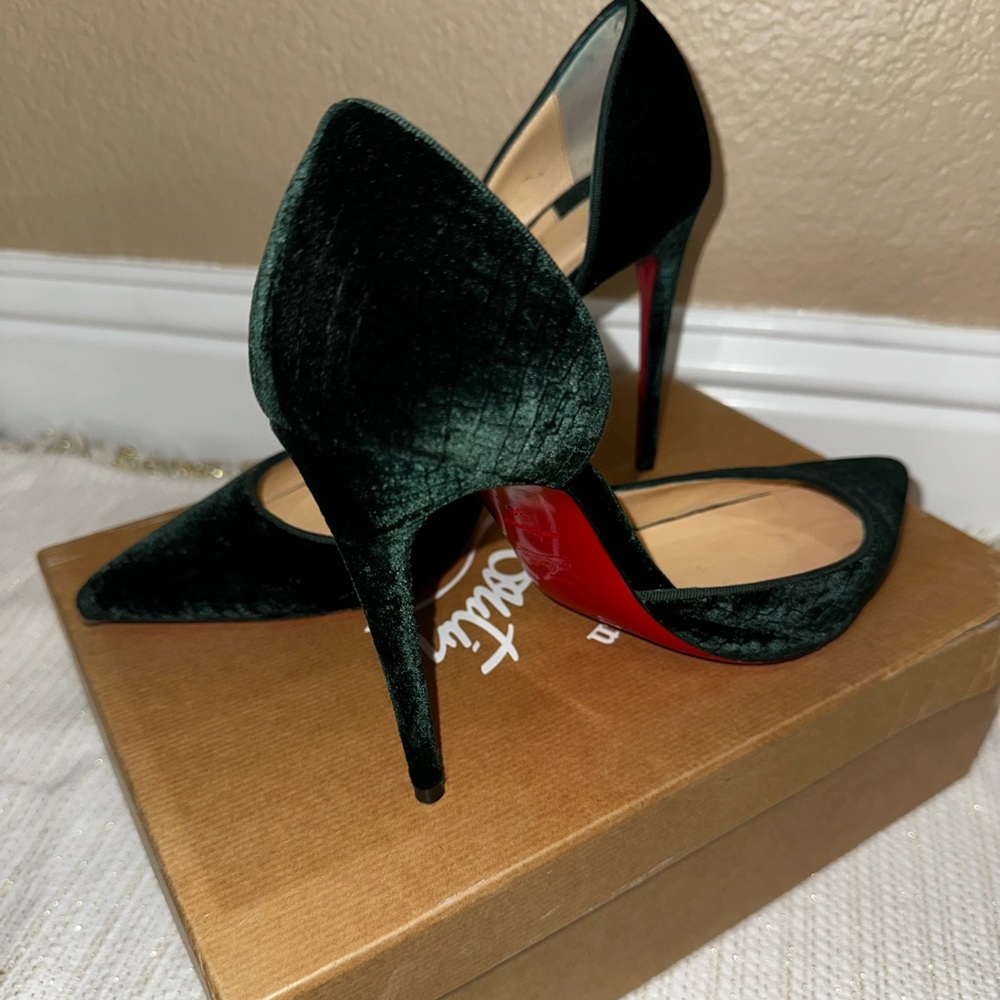 Christian Louboutin Ibiza 100 Velluto Stampato/GG 39